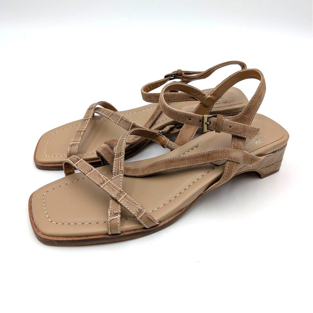 Donald Pliner Cesilia Ankle Strap Heel Sandal Women's Tobacco Size US7M EU38